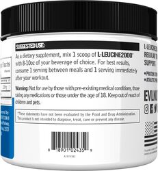 EVL L-Leucine 2000 100 Servings Unflavored