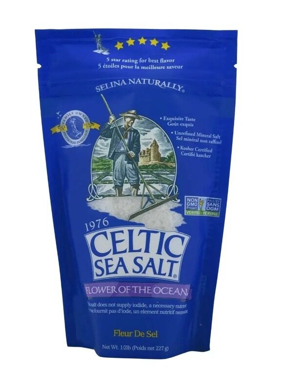 

Celtic Sea Salt Flower of The Ocean Salt Bag 1/2lb 227g