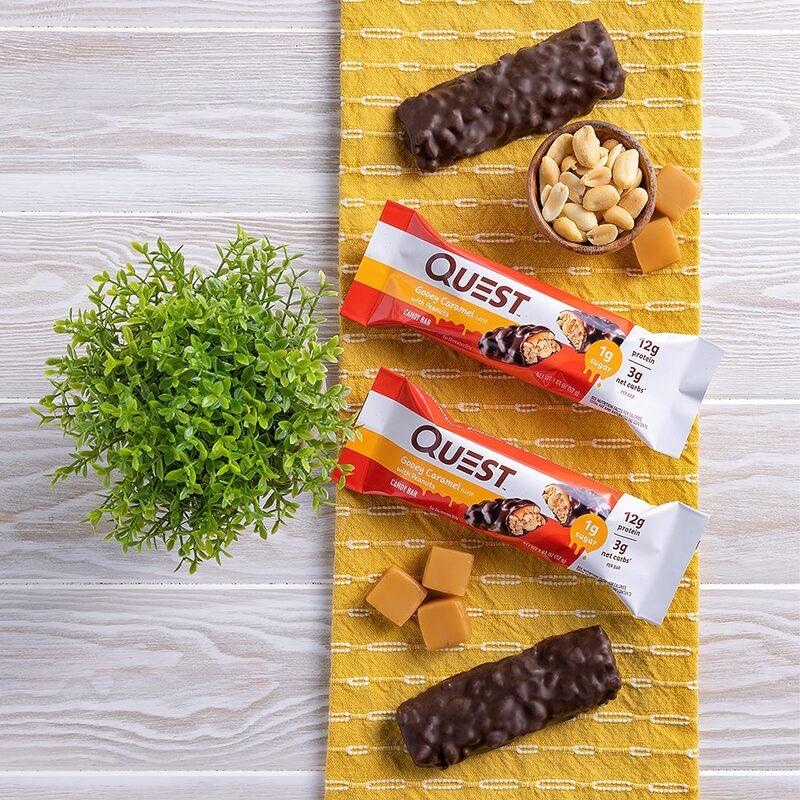 Quest Candy Bar Gooey Caramel 1x12