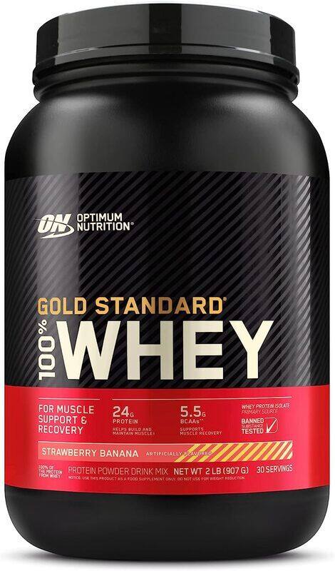 

Optimum Nutrition ON 100% Gold Std Whey 2lb Strawberry Banana