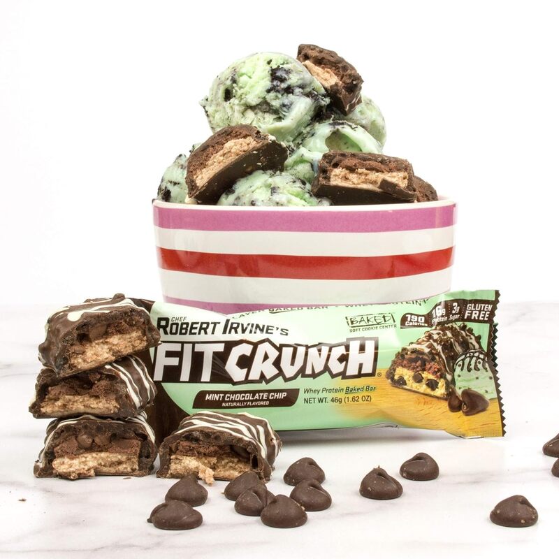 FitCrunch Protein Bar 46gm Mint Chocolate Chip 1x9