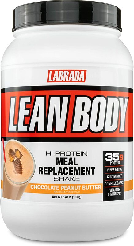 Labrada Lean Body Hi- Protein Meal Replacement Shake, 1120g, Chocolate Peanut Butter