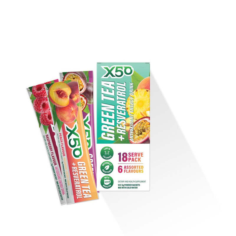 X50 Green Tea 60 Servings Assorted Flavour