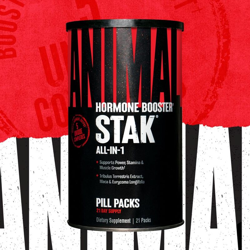 UN Hormone Booster Animal Stak All-in-1 Supplement to boost natural testosterone levels and support growth hormone (GH) 21 Packs