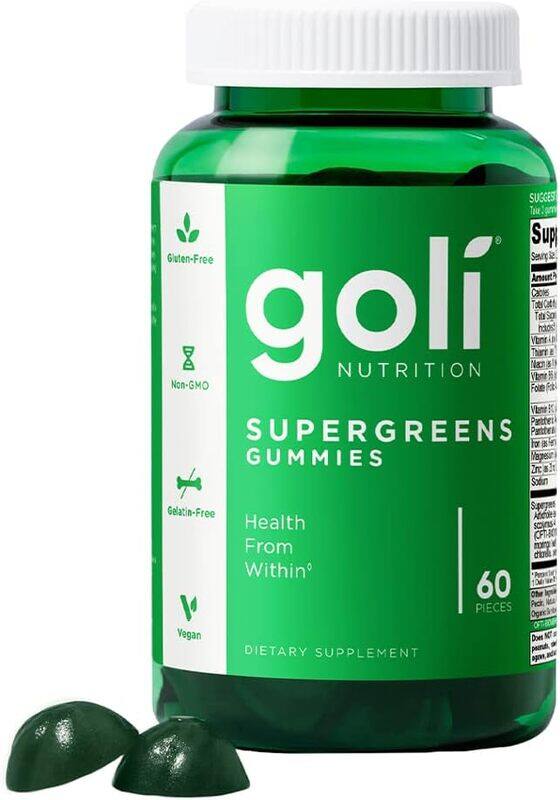 

Goli Nutrition Goli SuperGreen Vitamin Gummies Health from Within 60 Count