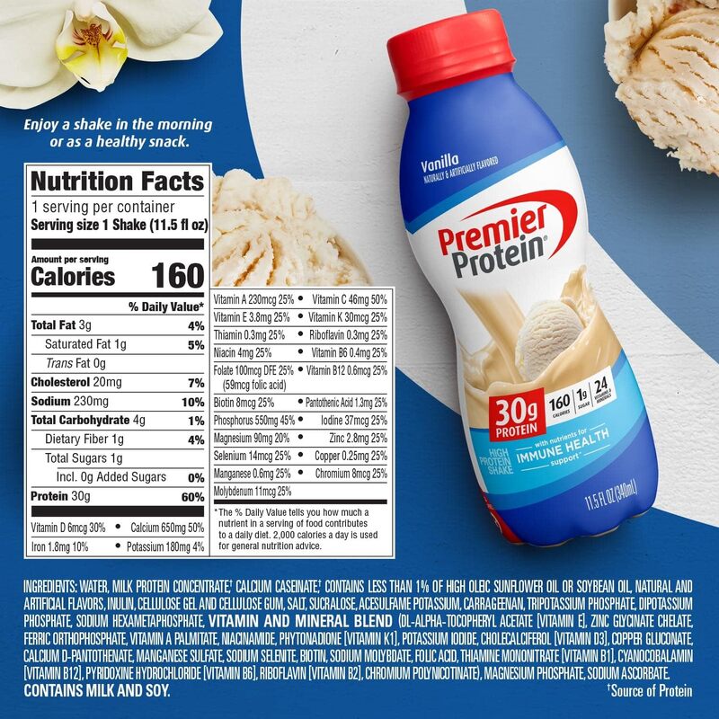 Premier Protein RTD, 11.5oz, 12pcs/Box, Vanilla