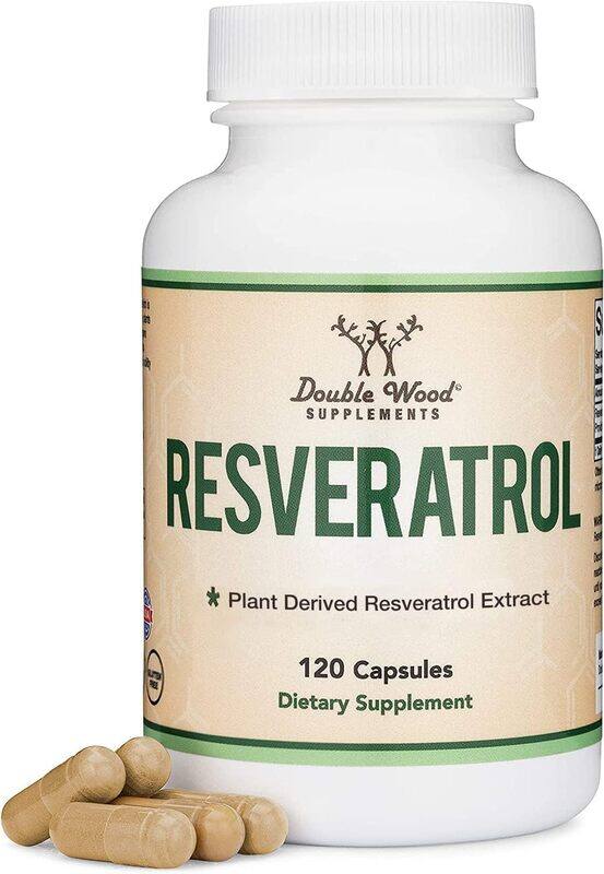 

Double Wood Supplements Double Wood Resveratrol Supplement Healthy Aging Support 250 mg 120 capsules