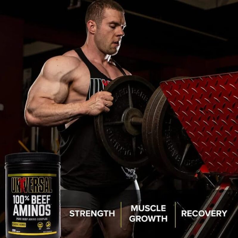 UN 100% Beef Aminos Supplement Pure Beef Amino Complex 66 Servings 200 Tablets