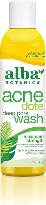 

Alba Botanica Acne Dote Deep Pore Wash Oil-Free For Unisex 6 oz