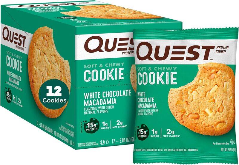 

Quest Protein Cookie 2.04oz White Chocolate Macadamia 1x12
