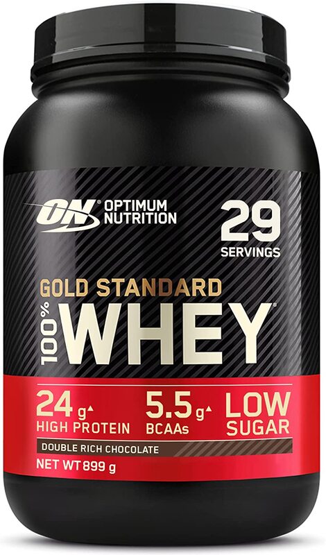 Optimum Nutrition Gold Standard 100% Whey Protein, 2 Lbs, Double Rich Chocolate