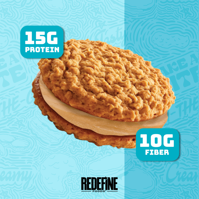 Redefine Foods FX Oatmeal Protein Pie Skippy Peanut Butter 70g Packs of 8