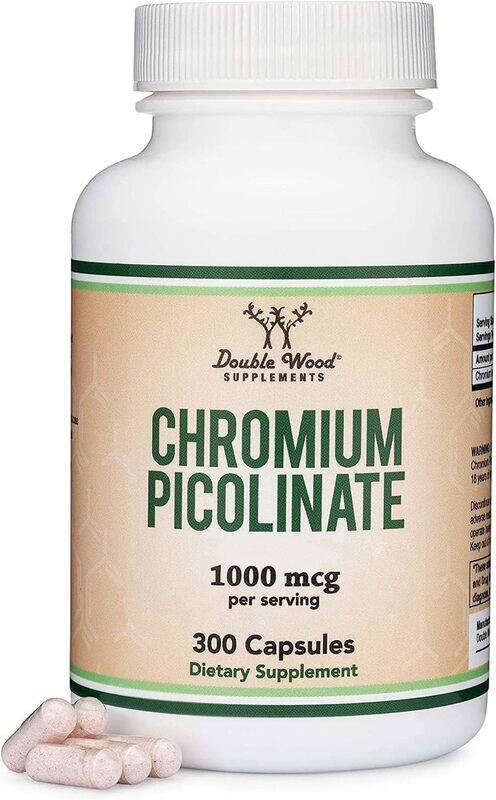 

Double Wood Chromium Picolinate for Healthy Weight Management 500 mcg 300 capsules