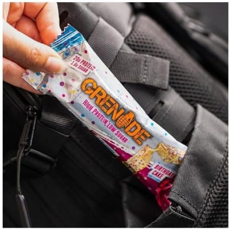 Grenade High Protein Low Sugar Bar Birthday Cake 60g Pack of 12