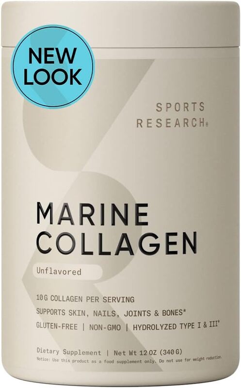 Sports Research Marine Collagen Peptides Unflavored 340g