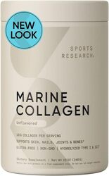 Sports Research Marine Collagen Peptides Unflavored 340g