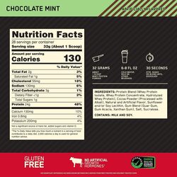 ON 100% Gold Std Whey 1.98lb Chocolate Mint