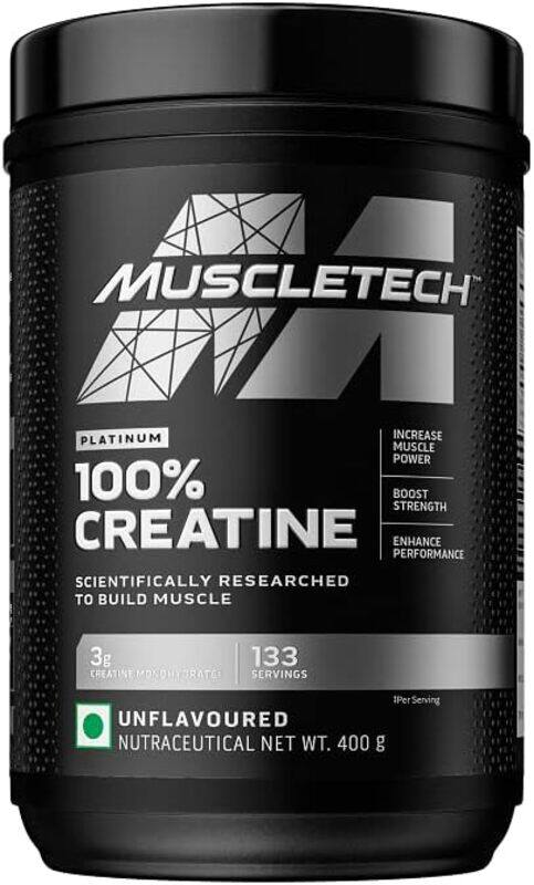 

MuscleTech Platinum 100% Creatine 400gm Unflavoured