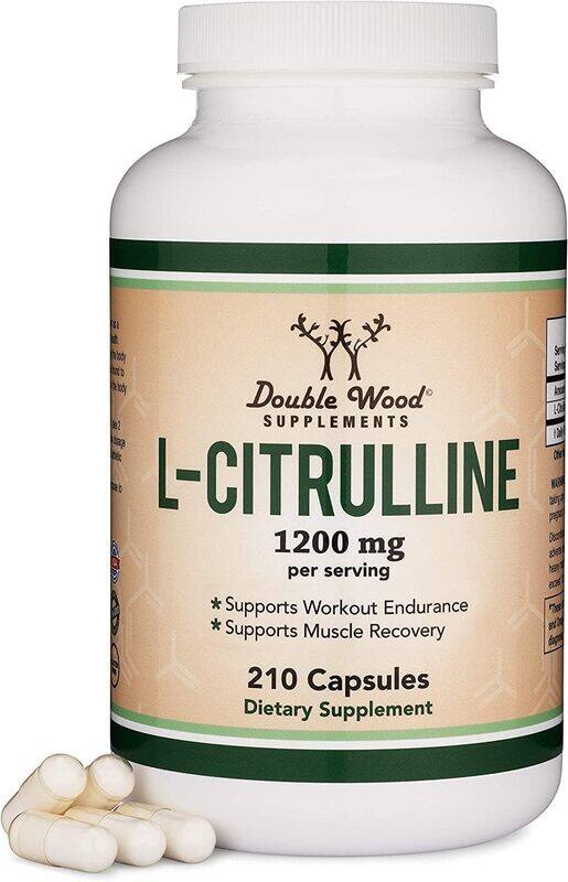 

Double Wood Supplements Double Wood L-Citrulline Muscle Recovery Supplement 600 mg 210 capsules