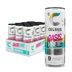 Celsius Fitness Drink 12oz 12/Case Oasis Vibe