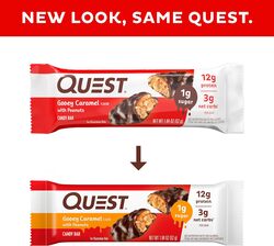 Quest Candy Bar Gooey Caramel 1x12