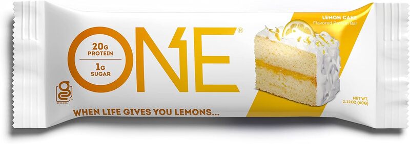 One Protein Bars 60g Lemon Cake Pack of 12