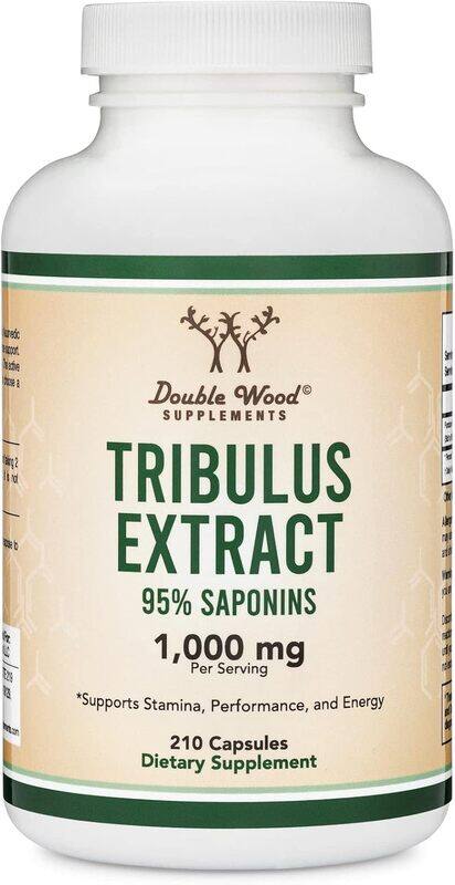 

Double Wood Supplements Double Wood Tribulus Terrestris Concentrated Fruit Extract Supplement for Stamina and Energy 1000 mg 210 capsules