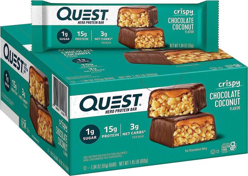 

Quest Nutrition Quest Hero Bar 60g Chocolate Coconut 1x12
