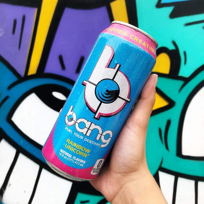 Bang Energy Rainbow Unicorn, Sugar-Free Energy Drink, 16-Ounce (Pack of 12)