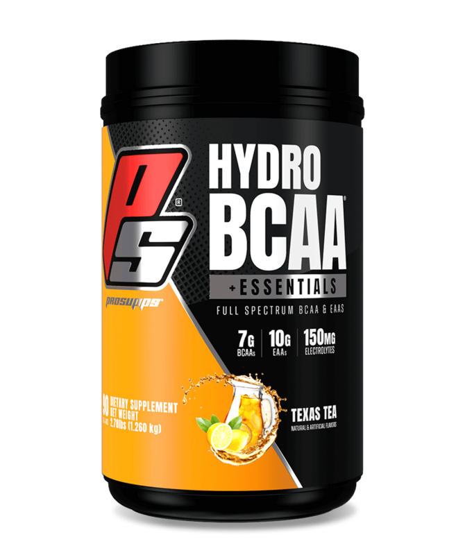 

Pro Supps PROSUPPS Hydro BCAA Plus Essentials 90 Serving Texas Tea