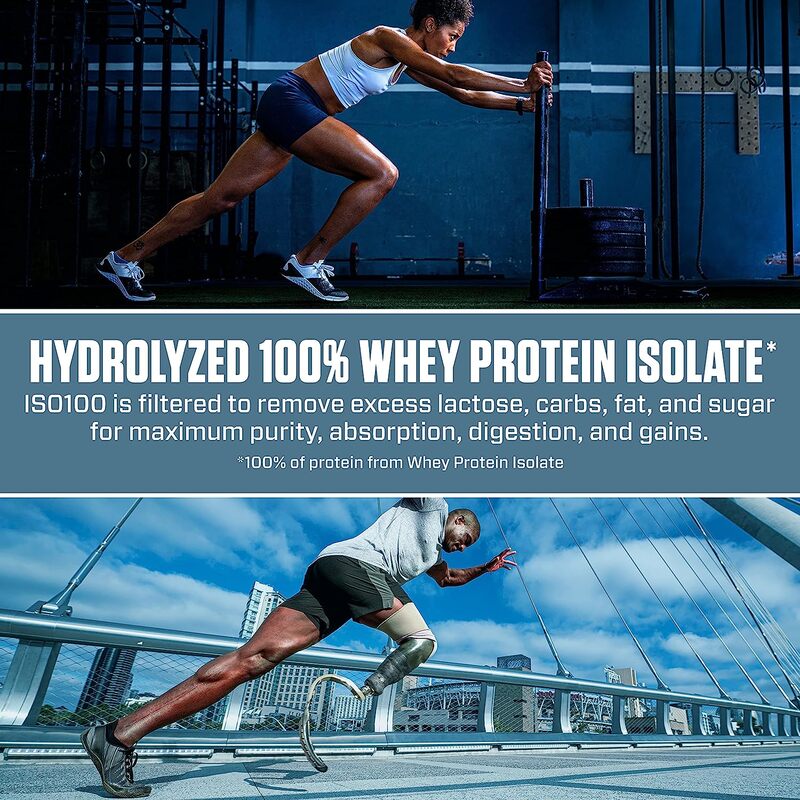 Dymatize ISO 100 Hydrolyzed Protein Powder Gourmet Chocolate 3 lbs