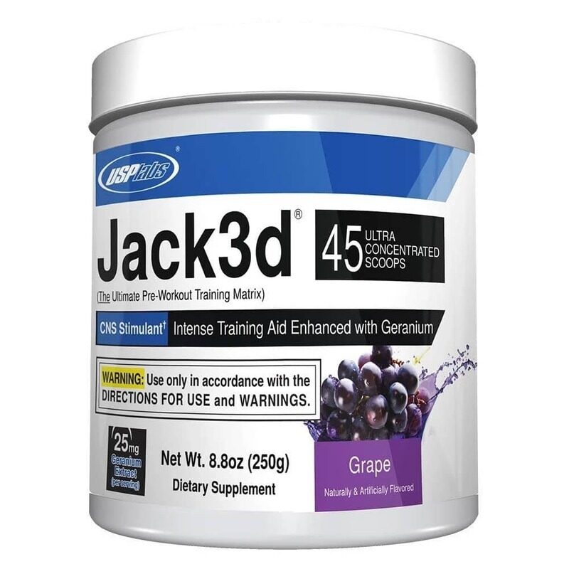 

Nutritionl USPLabs JACK 3D Pre Workout Powder Grape
