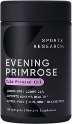 Sports Research Evening Primrose Supplement, 1300mg, 120 Softgels