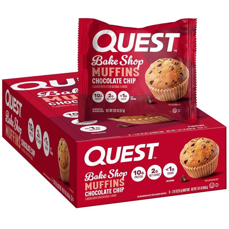 

Quest Bake Shop 57g Chocolate Chip Muffins 1x8