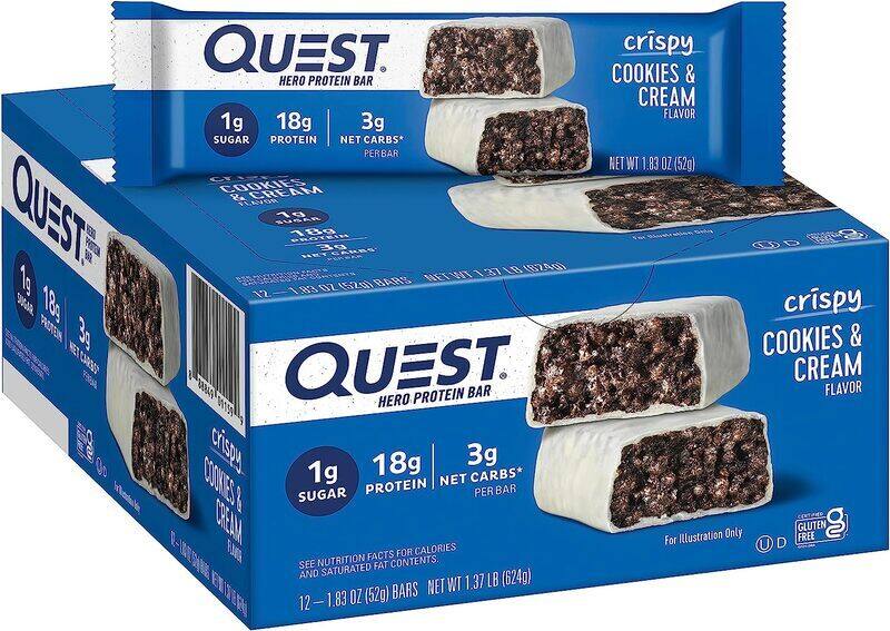 

Quest Nutrition Quest Hero Bar 60g Cookies & Cream 1x12