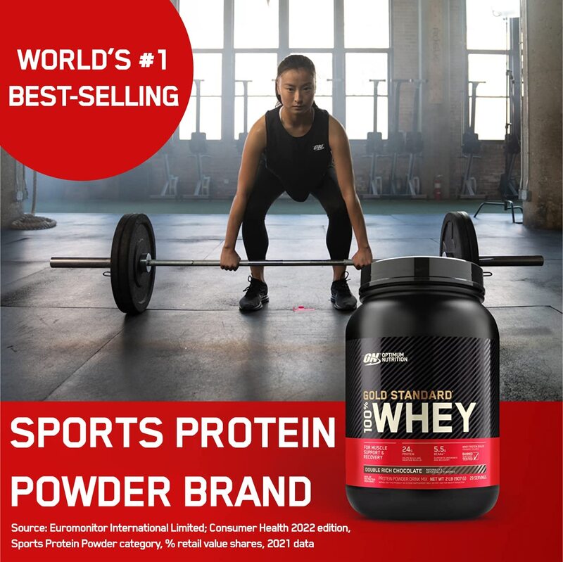 Optimum Nutrition Gold Standard 100% Whey Protein, 5 Lbs, French Vanilla Cream