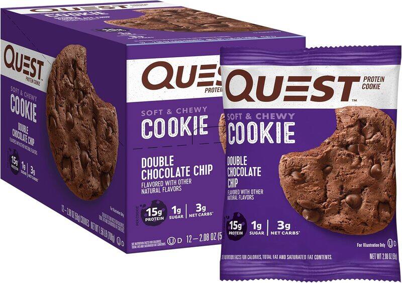 

Quest Protein Cookie 2.08oz Double Chocolate Chip 1x12
