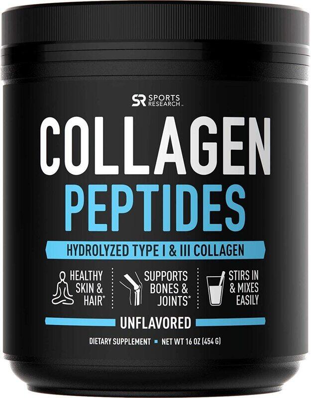 

Sports Research Collagen Peptides Type I & III Dietary Supplement, 16oz, Unflavoured