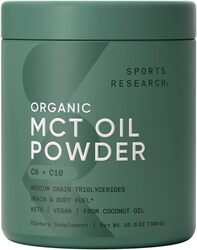 Sports Research MCT Oil Powder with Prebiotic Fiber, 247.5g, Unflavoured