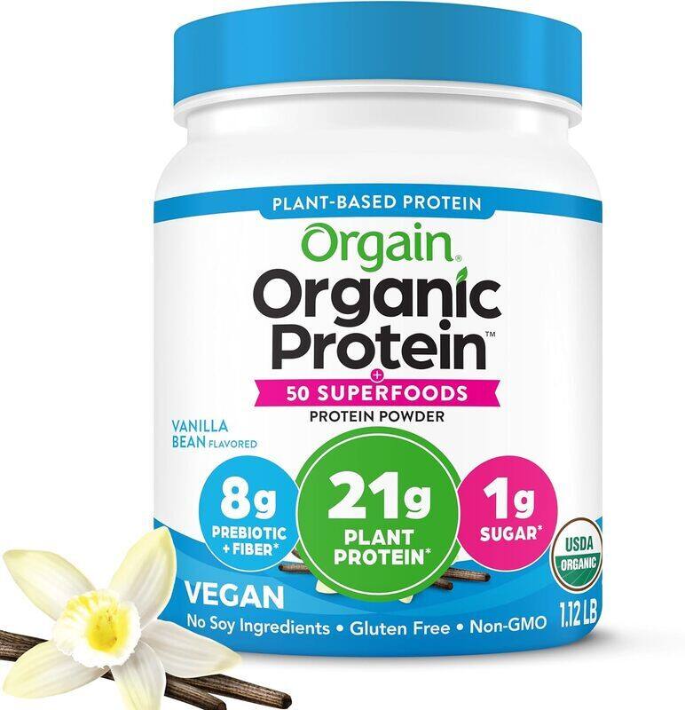 

Orgain Organic Superfoods Protein Powder 1.12lb Vanilla Bean