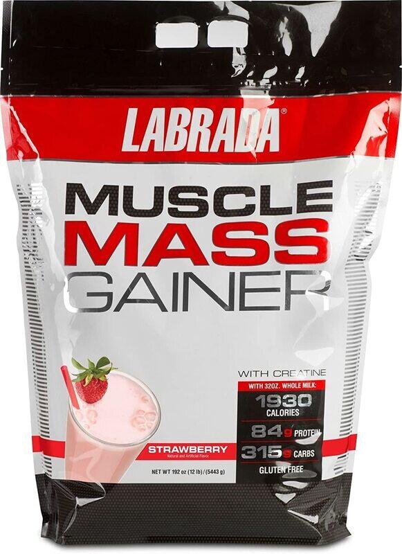 

Labrada Muscle Mass Gainer, 12 Lbs, Strawberry