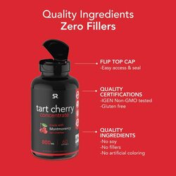 Sports Research Tart Gluten-free Cherry Concentrate Supplement, 60 Softgels