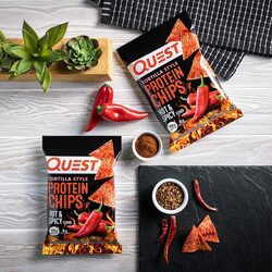 Quest Tortilla Chips Hot & Spicy 1x8