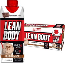 Labrada Nutrition Lean Body Ready-to-Drink Protein Shake, 12 x 500ml, Chocolate