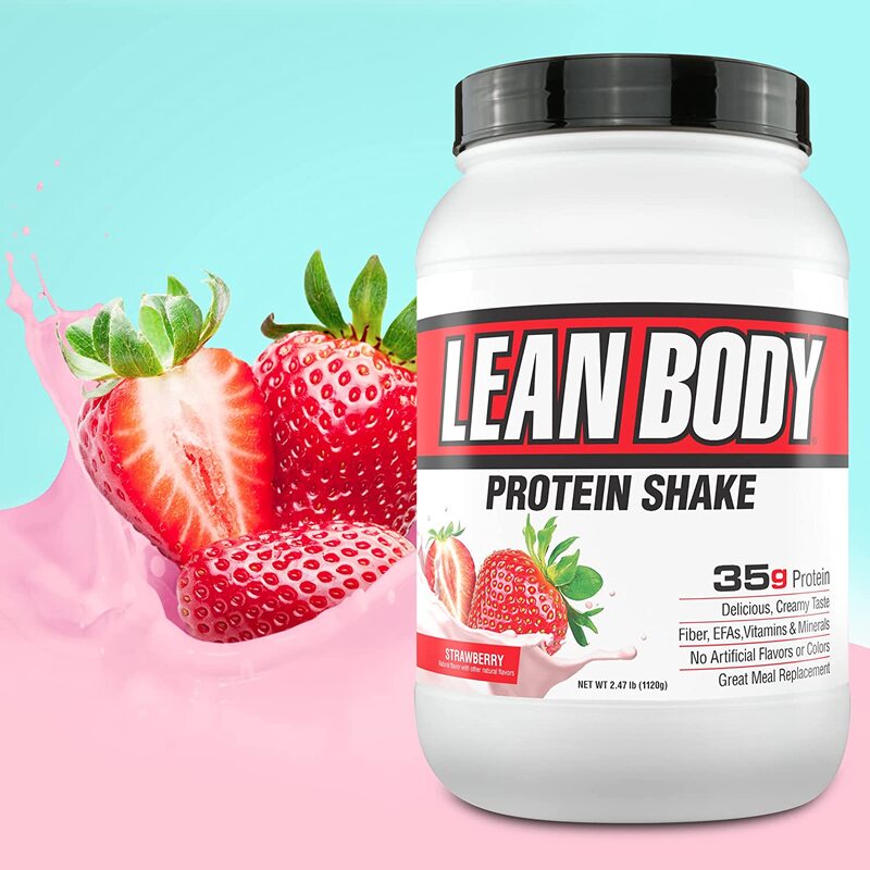 Labrada Lean Body Hi-Protein Meal Replacement Shake, 1120g, Strawberry