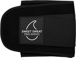 Sweet Sweat Waist Trimmer 'Pro Series' Belt with Adjustable Velcro Straps for Men & Women Black/White XL/XXL
