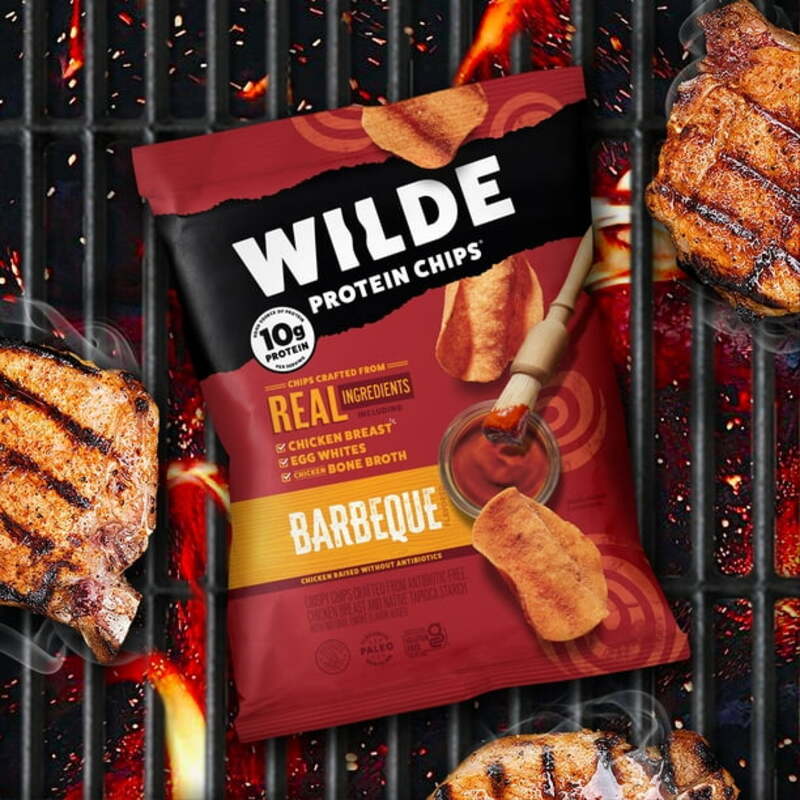 Wilde Chicken Chips Barbeque Hot 1x8 