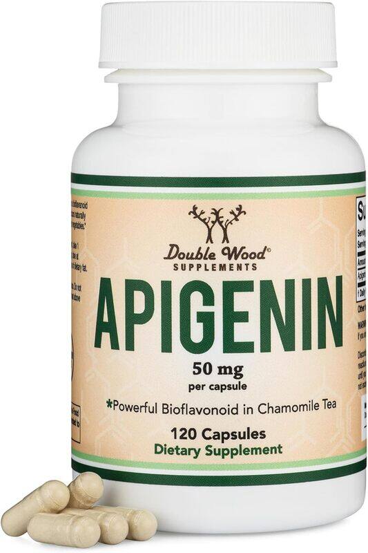 

Double Wood Apigenin Supplement 50 mg per Capsule 120 capsules