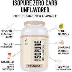 NB Isopure Zero Carb 1lb Unflavored  