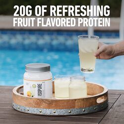 Isopure Protein Powder, Clear Whey Isolate Protein, Post Workout Recovery Drink Mix, Gluten Free with Zero Added Sugar, Infusions- Citrus Lemonade, 16 Servings